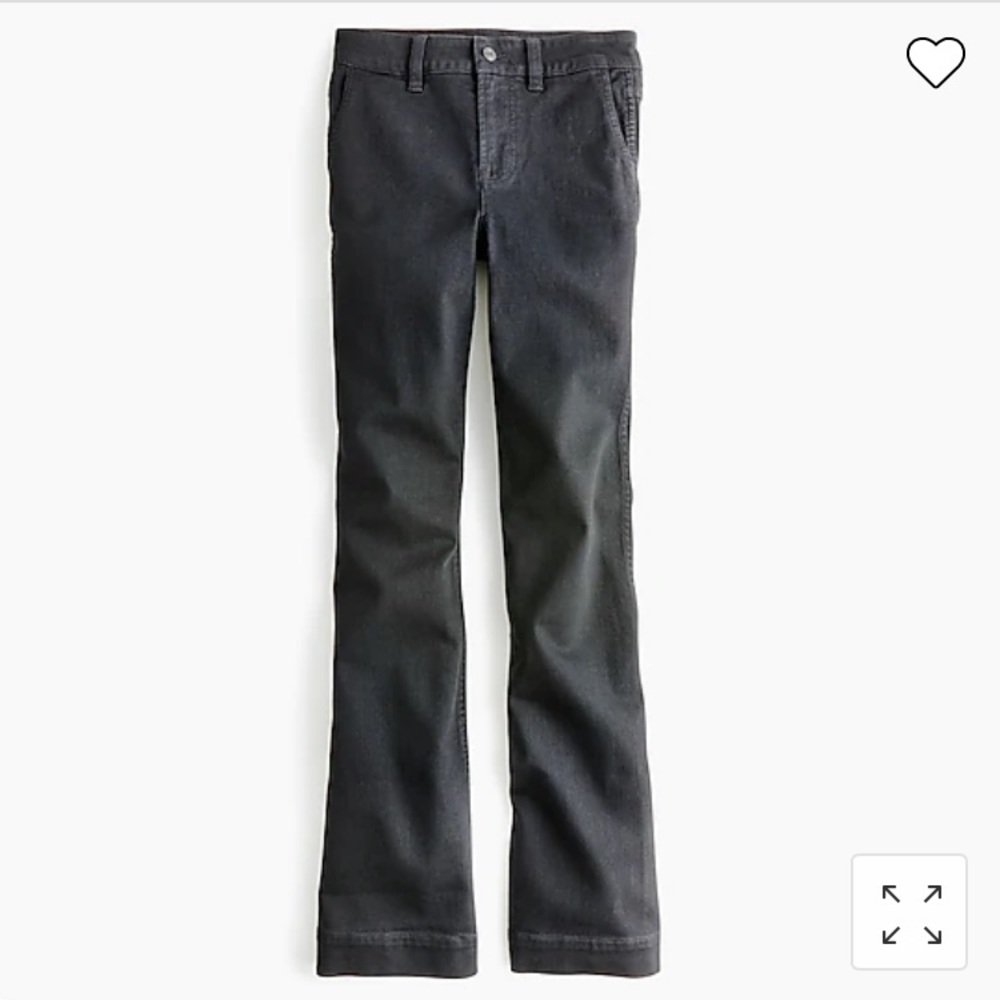 J Crew Wide Leg Trouser Jean/K5227/Black/ Size 31/EUC